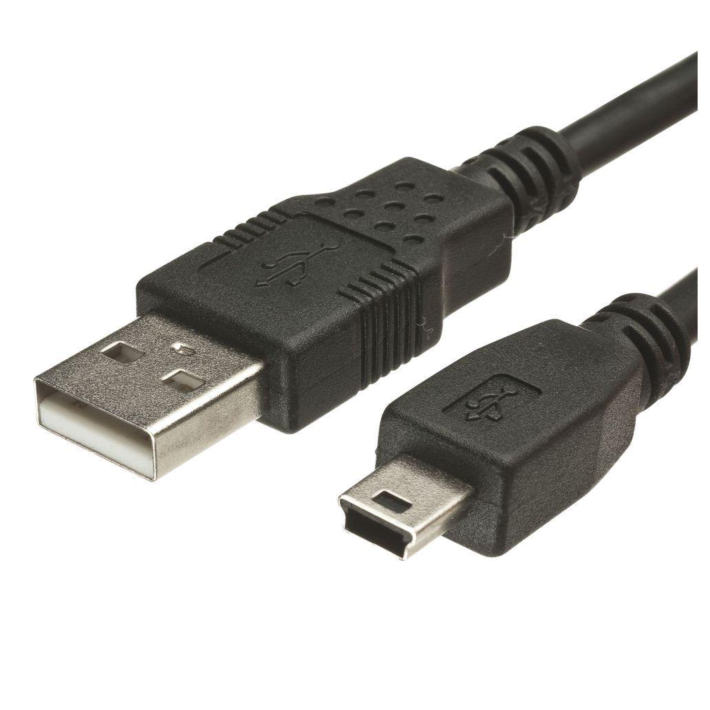 (imagem para) Cabo USB-A 2.0 Macho / Mini USB-B Macho 5m